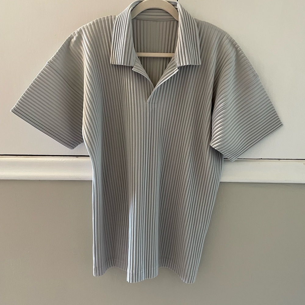 Homme Plisse Issey Miyake Pleated Polo Shirt